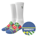 The Secretariat | Derby Flag Heel Hammock™ Crew Socks - Shinesty