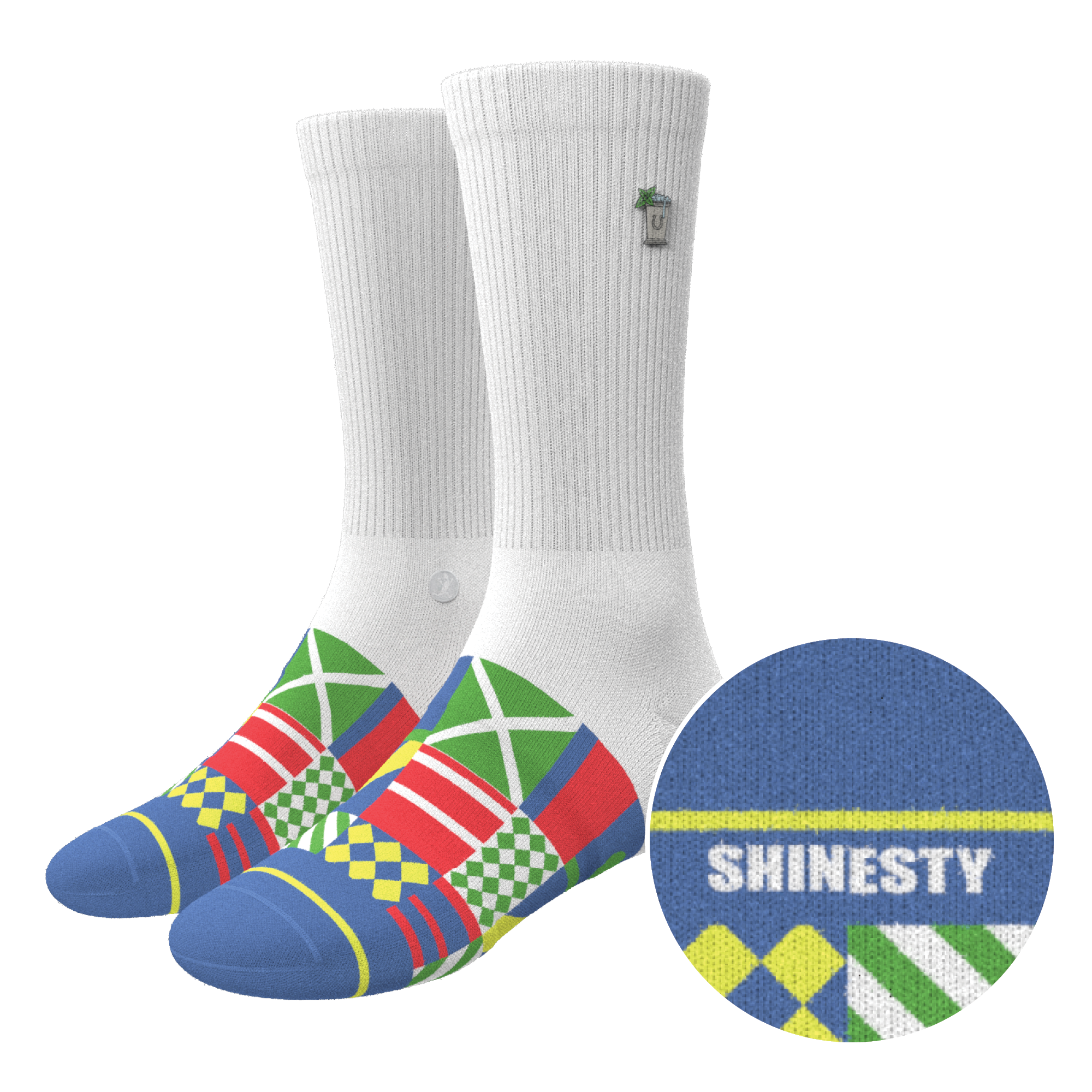 The Secretariat | Derby Flag Heel Hammock™ Crew Socks - Shinesty