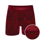 The Serenade | Red Velvet Ball Hammock Pouch® Boxer - Shinesty