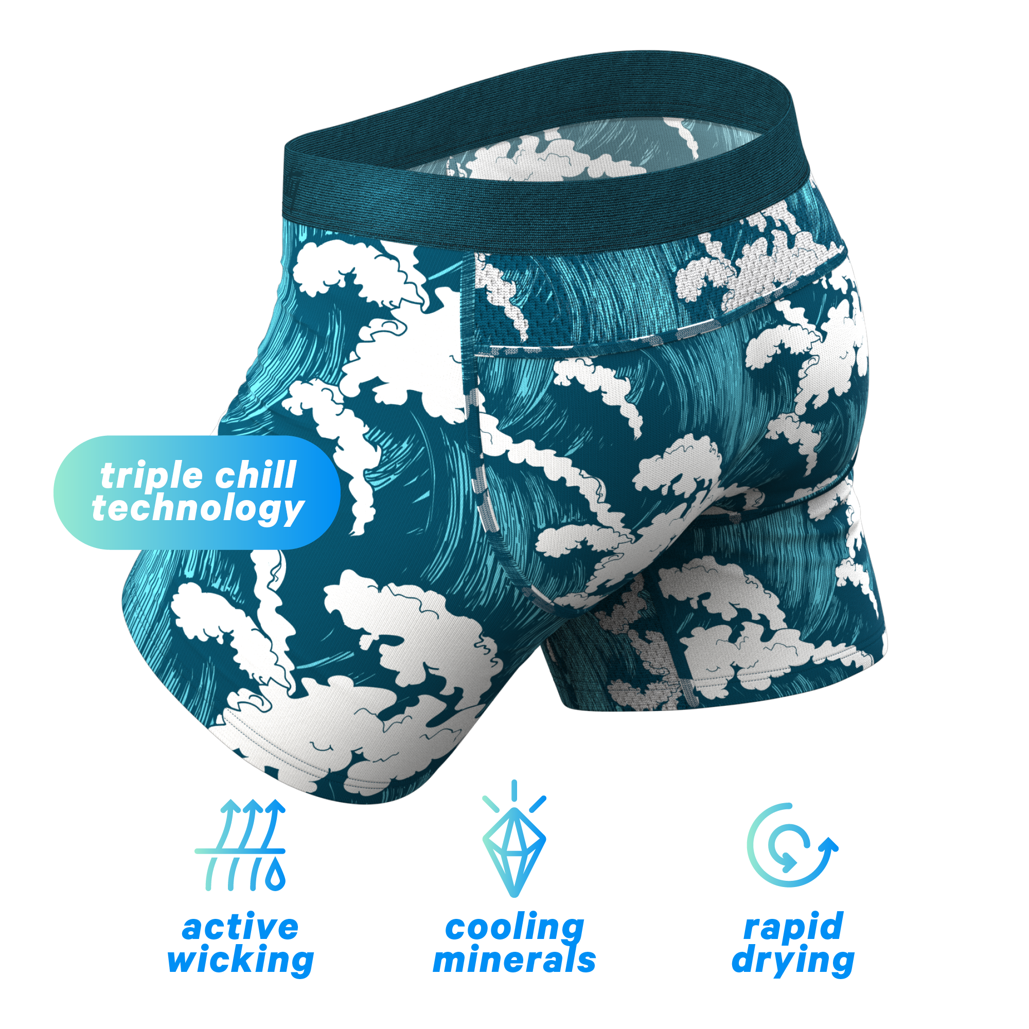 The Seven Seas | Tidal Wave paradICE™ Cooling Ball Hammock® Underwear - Shinesty