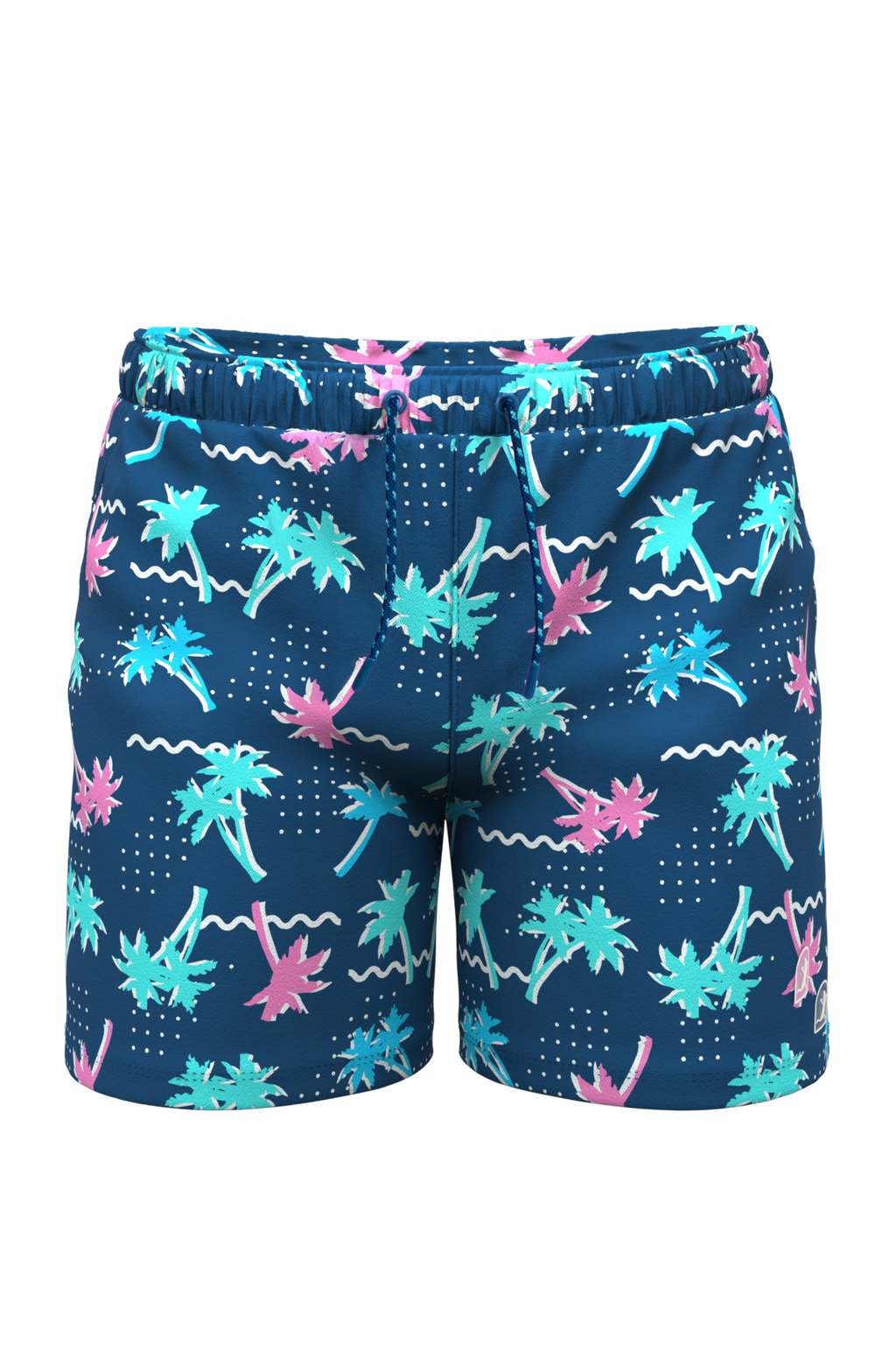 The Shorebreak | Navy Tropical Ball Hammock® Pouch 5" Swim Trunks - Shinesty