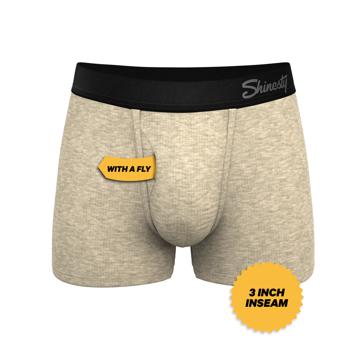 The Silver Fox | Oatmeal Heather Ball Hammock® Pouch Trunks Underwear - Shinesty