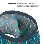 The Ski In Ski Out | Retro Ski Ball Hammock® Pouch Underwear - Shinesty