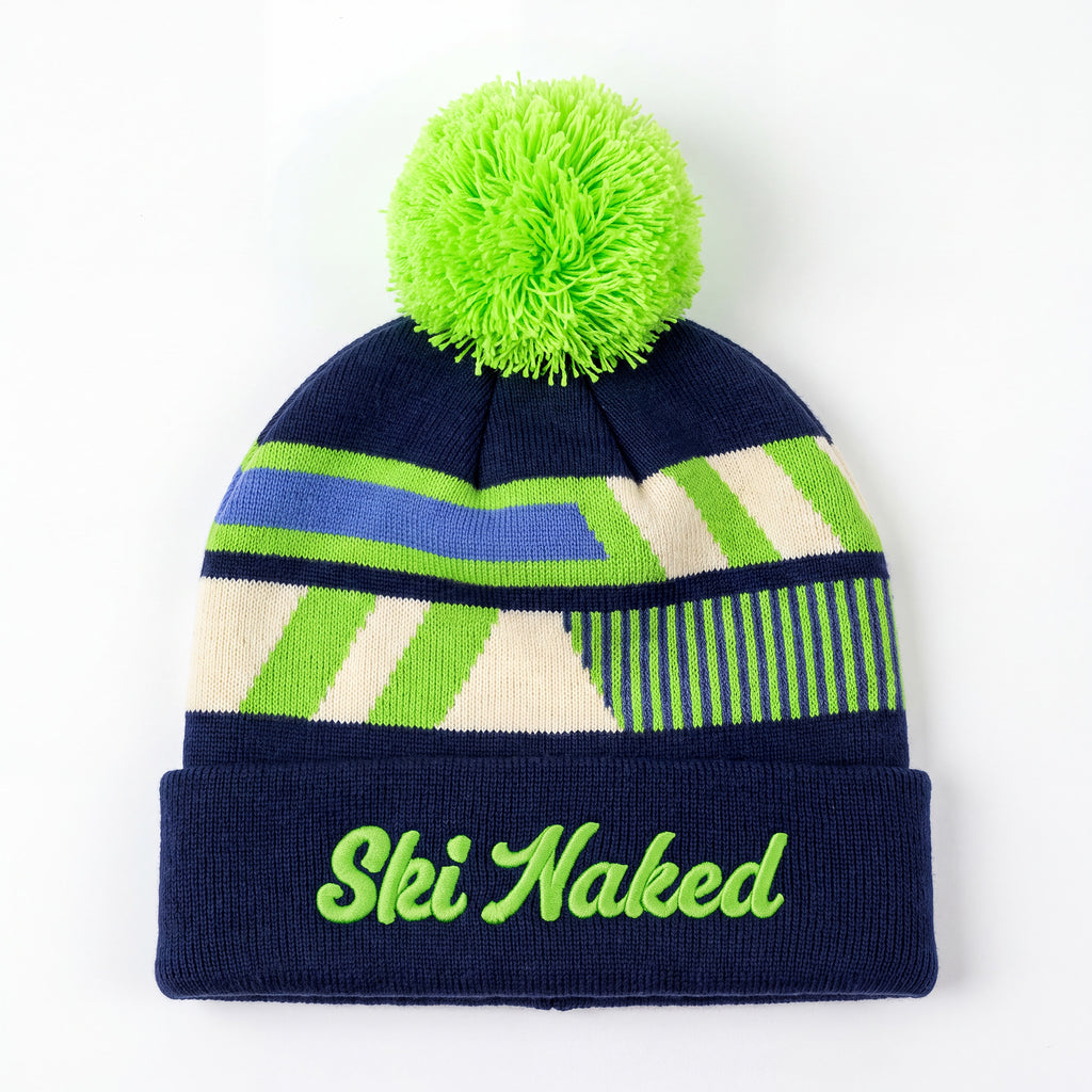 The Ski Naked | Neon Ski Ski Beanie - Shinesty