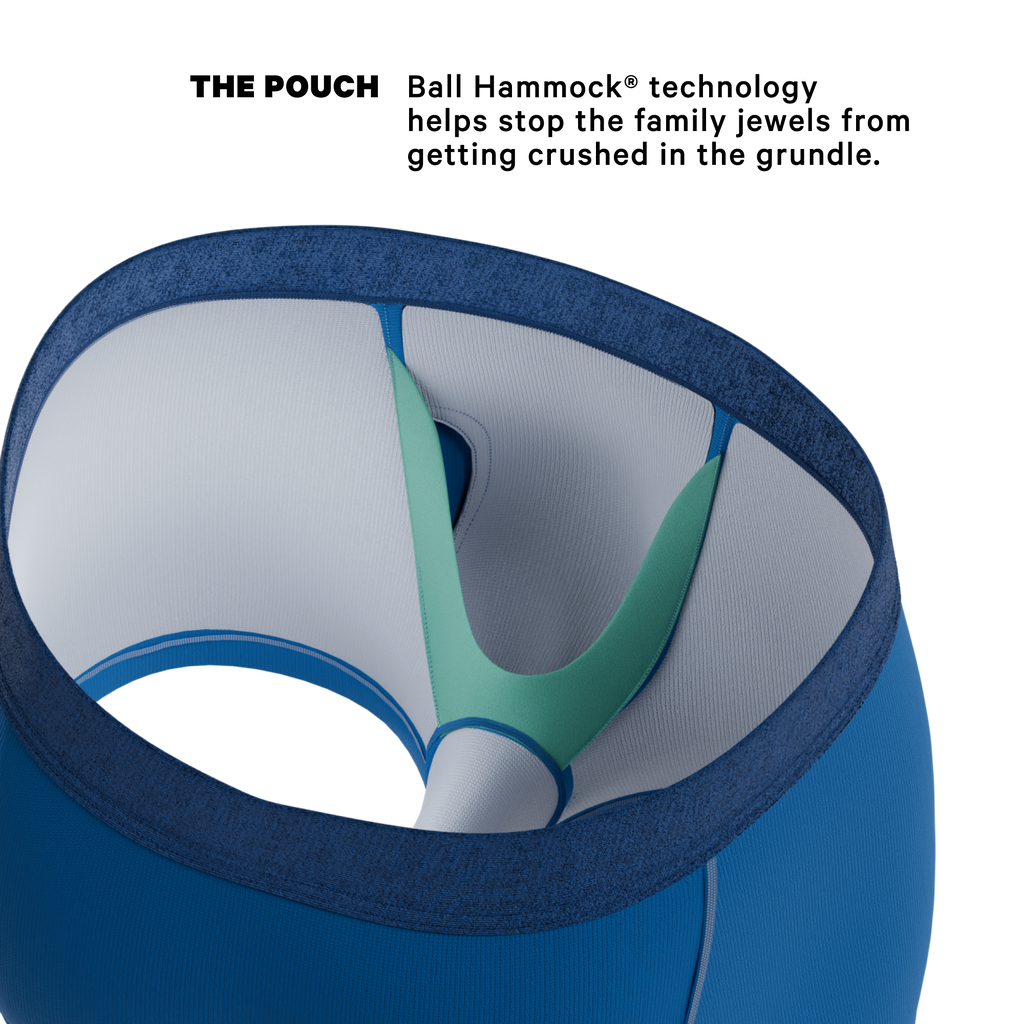 The Skydiver | Ocean Blue Ball Hammock® Pouch Trunks Underwear - Shinesty