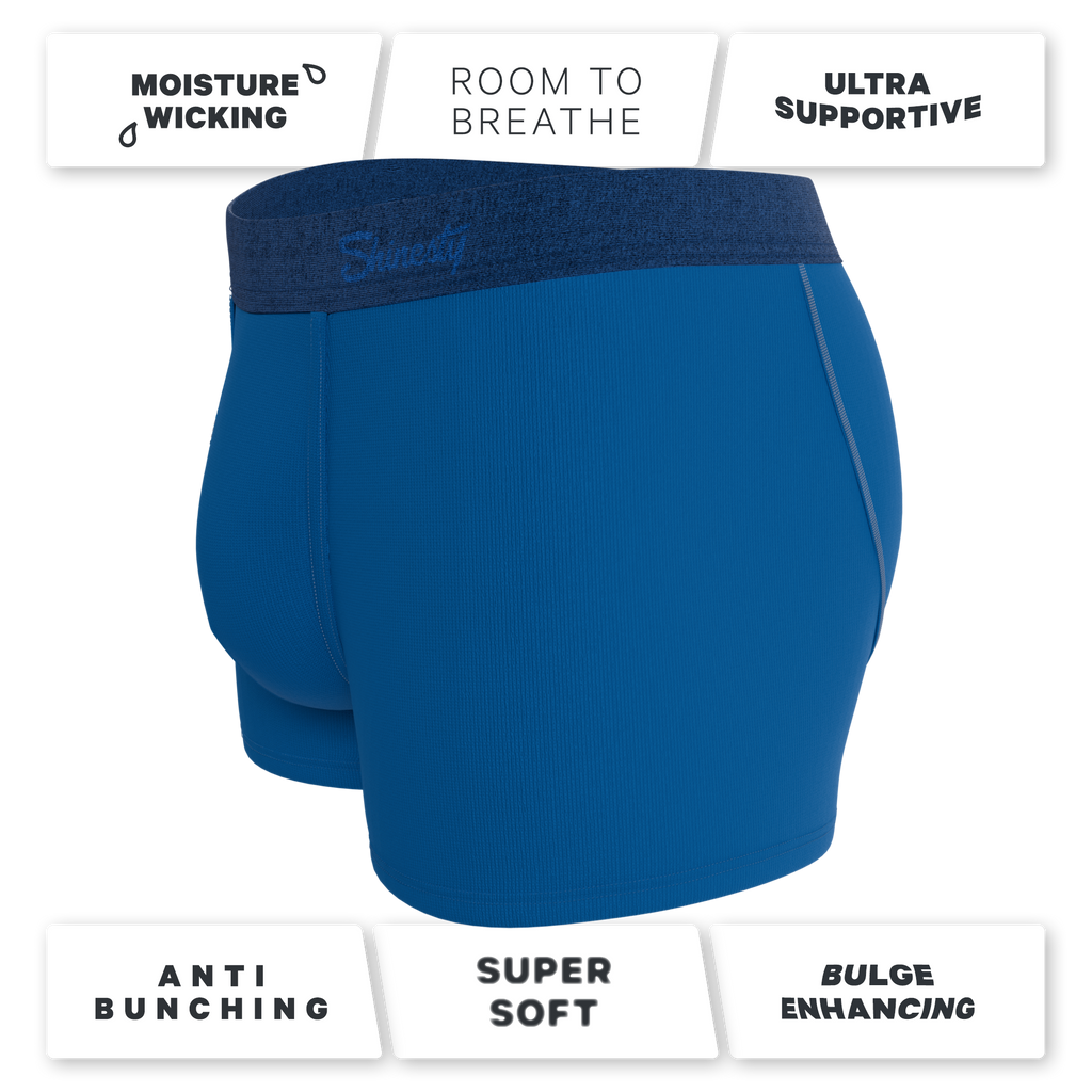The Skydiver | Ocean Blue Ball Hammock® Pouch Trunks Underwear - Shinesty