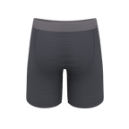 The Slate Expectations | Grey Tonal Ball Hammock® Boxer - Long Leg - Shinesty