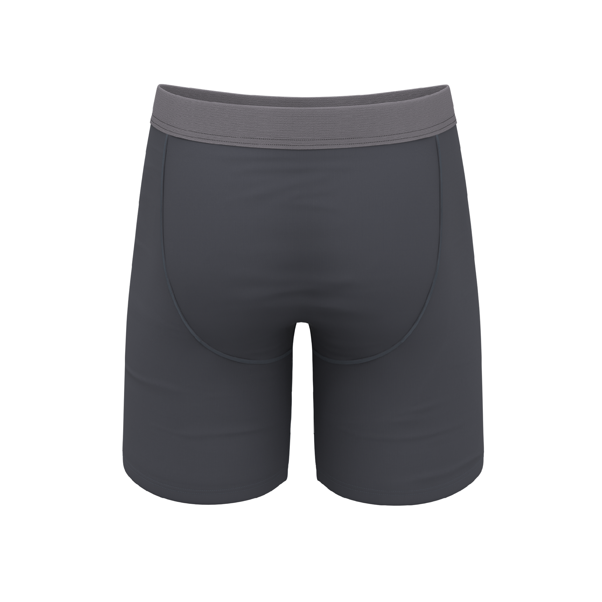 The Slate Expectations | Grey Tonal Ball Hammock® Boxer - Long Leg - Shinesty