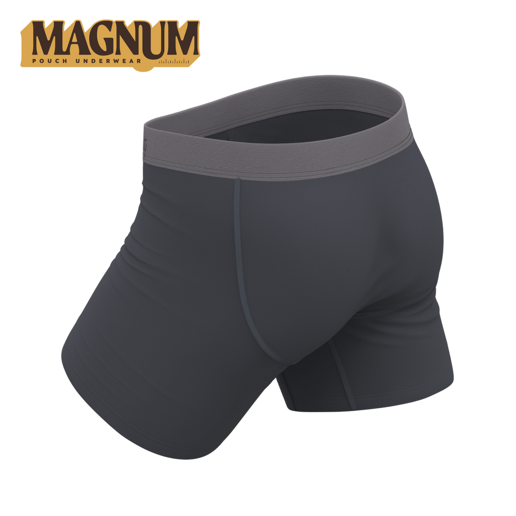The Slate Expectations | Grey Tonal Ball Hammock® Magnum Big Pouch Underwear - Shinesty