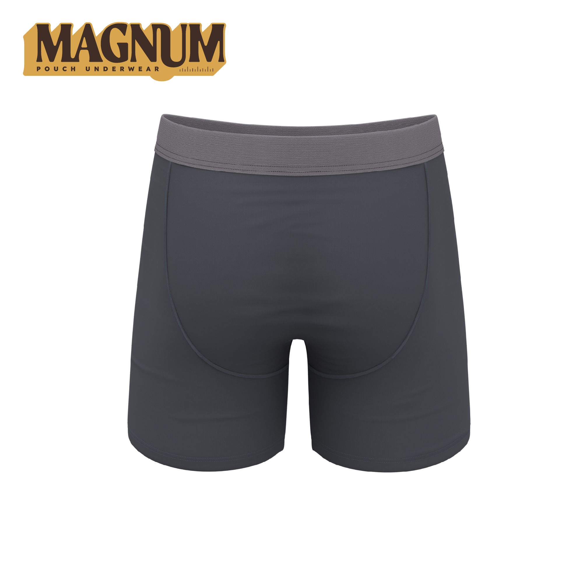The Slate Expectations | Grey Tonal Ball Hammock® Magnum Big Pouch Underwear - Shinesty