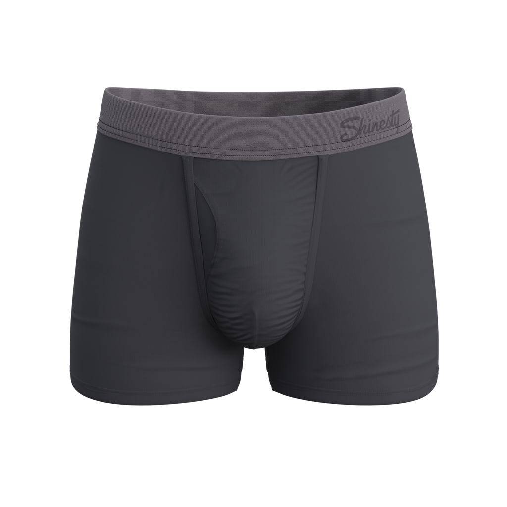 The Slate Expectations | Grey Tonal Ball Hammock® Pouch Trunks Underwear - Shinesty