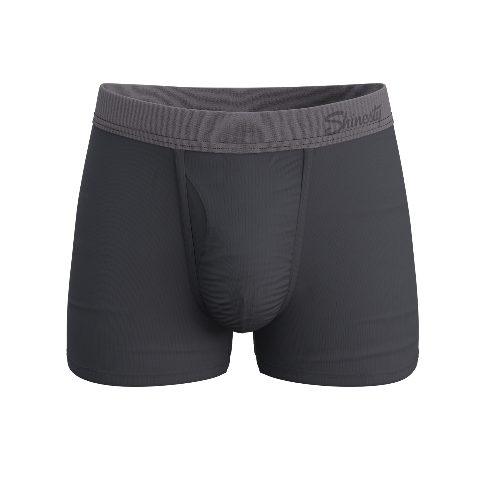 The Slate Expectations | Grey Tonal Ball Hammock® Pouch Trunks Underwear - Shinesty