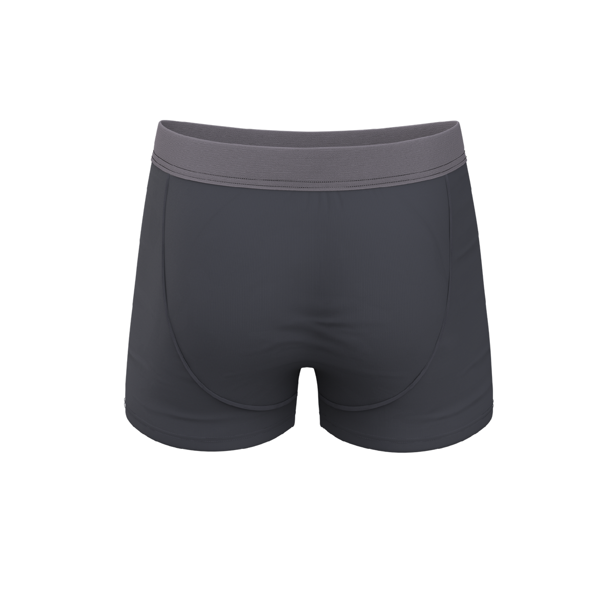 The Slate Expectations | Grey Tonal Ball Hammock® Pouch Trunks Underwear - Shinesty