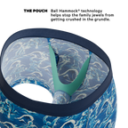 The Slippery When Wet | Naughty Wave Ball Hammock® Pouch Trunks Underwear - Shinesty
