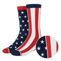 The Socky Balboa | American Flag Heel Hammock™ Crew Socks - Shinesty