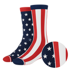 The Socky Balboa | American Flag Heel Hammock™ Crew Socks - Shinesty