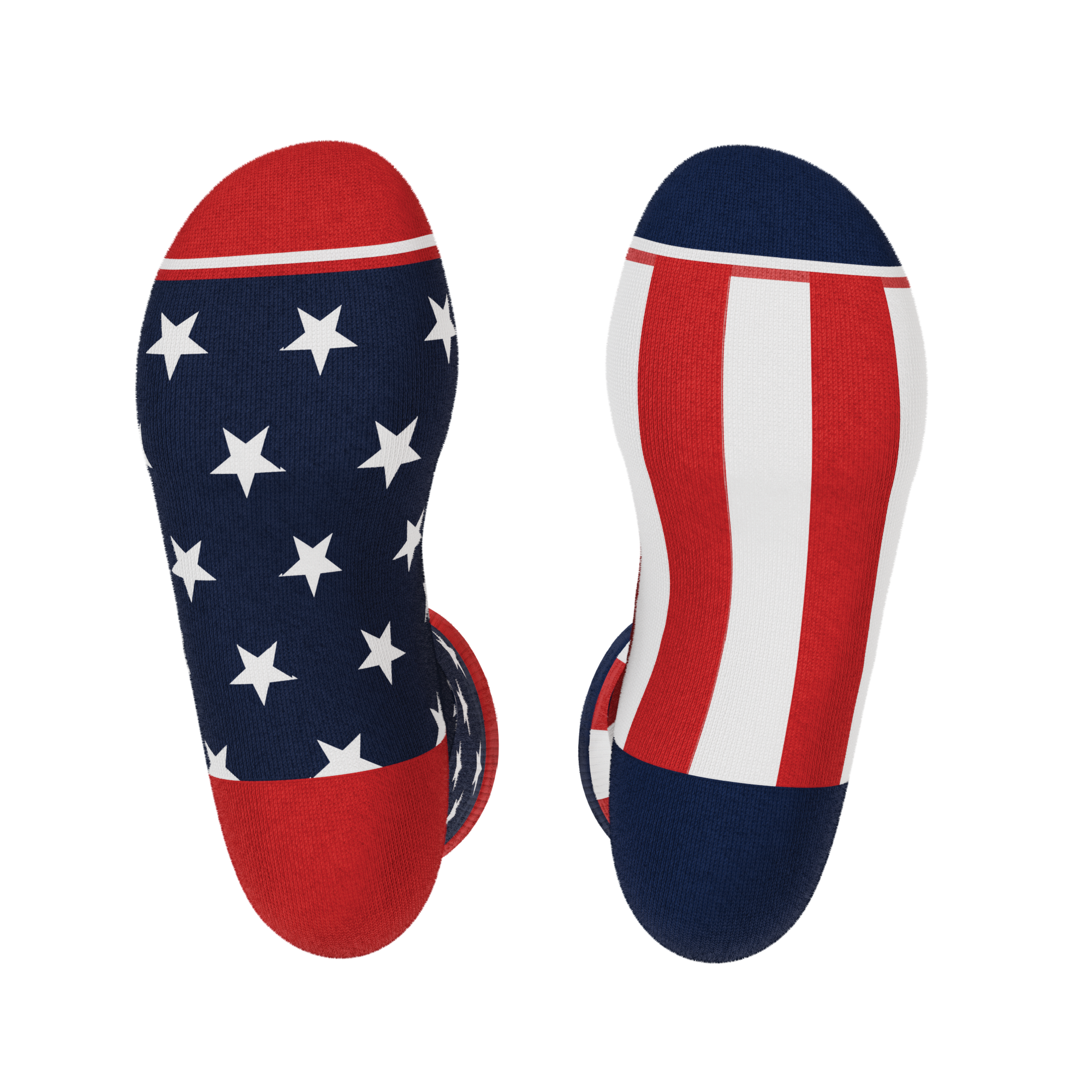 The Socky Balboa | American Flag Heel Hammock™ Crew Socks - Shinesty