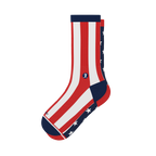 The Socky Balboa | American Flag Heel Hammock™ Crew Socks - Shinesty