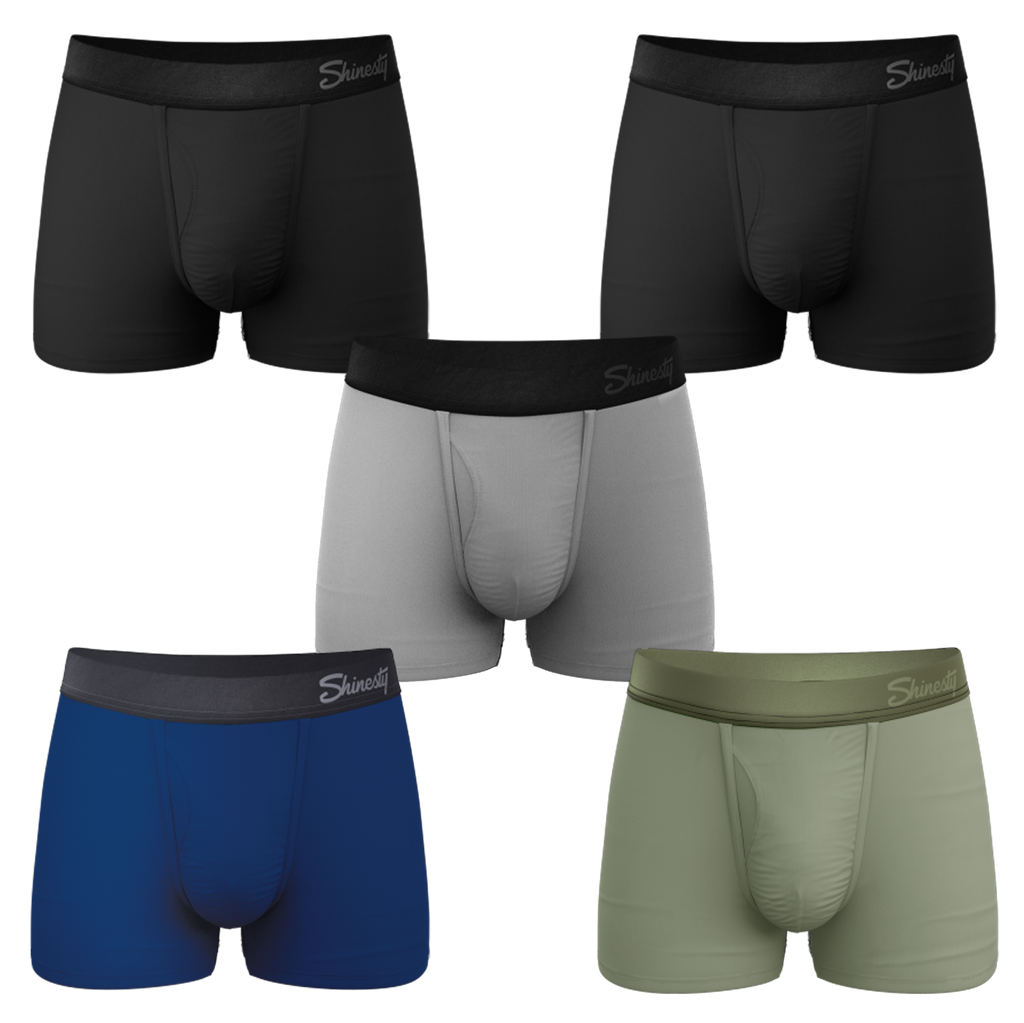 The 5 Solids | Ball Hammock® Pouch Trunks Underwear 5 Pack - Shinesty