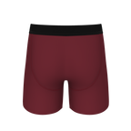 The Sommelier | Burgundy Ball Hammock® Pouch Underwear With Fly - Shinesty