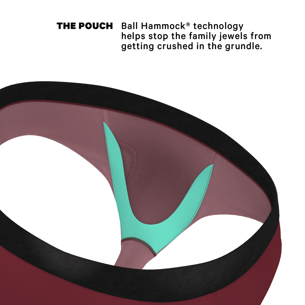 The Sommelier | Burgundy Ball Hammock® Pouch Underwear Briefs - Shinesty