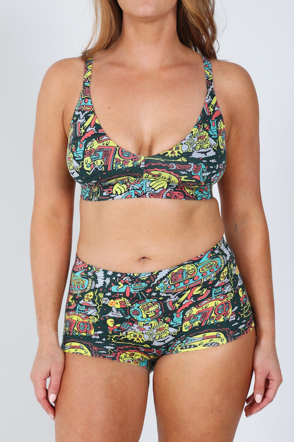 The Spaced Out | Shinesty X Killer Acid Modal Boyshort Underwear - Shinesty