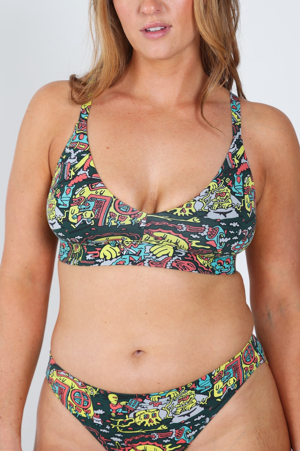 The Spaced Out | Shinesty X Killer Acid Boob Hammock™ Plunge Bralette - Shinesty