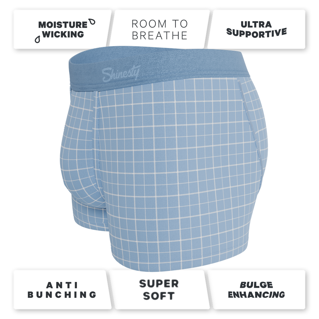 The Spick & Span | Window Pane Plaid Ball Hammock® Pouch Trunks Underwear - Shinesty