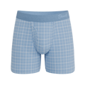 The Spick & Span | Window Pane Plaid Ball Hammock® Pouch Underwear With Fly - Shinesty