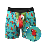 The Squawk Tease | Tropical Parrot Ball Hammock® Pouch Underwear - Shinesty
