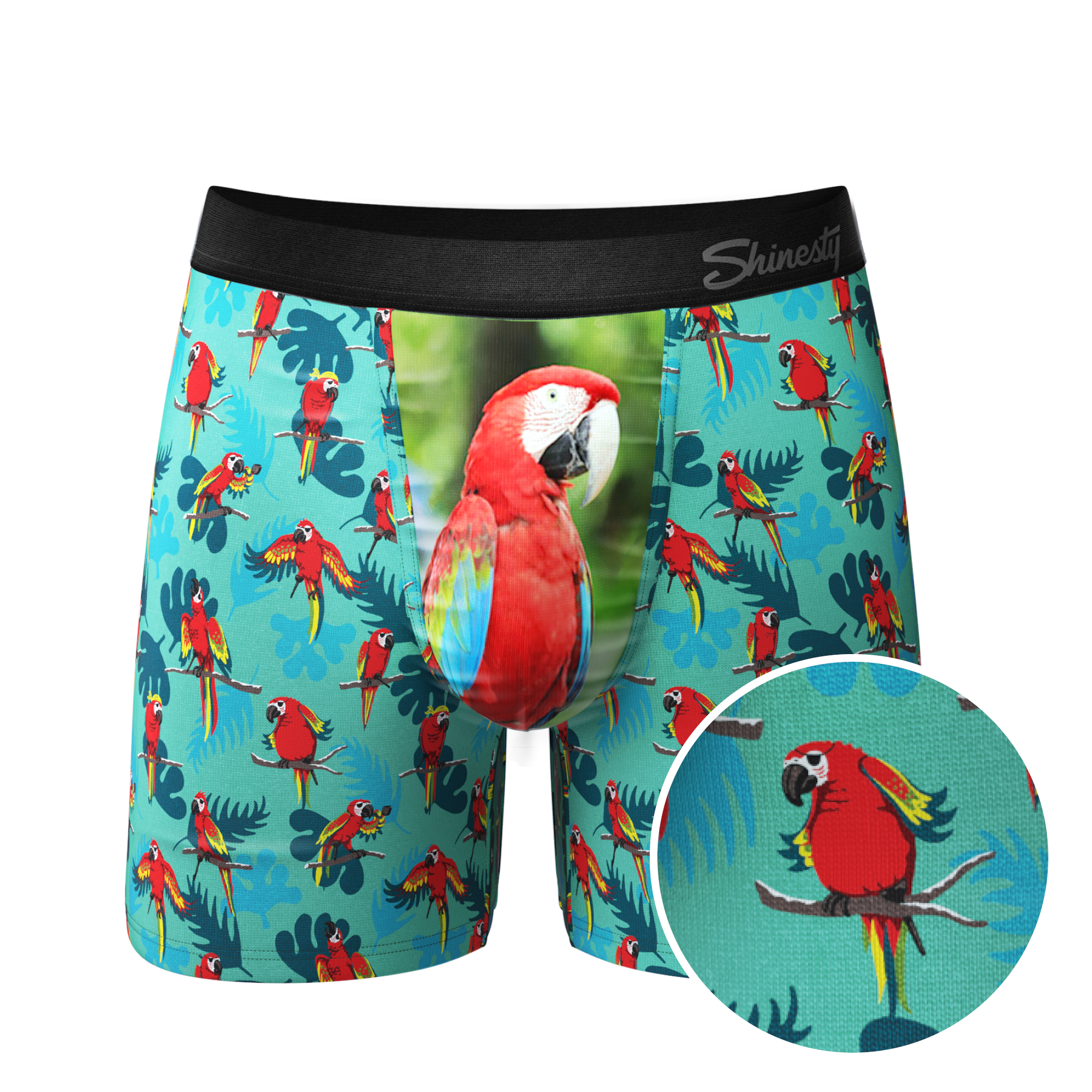 The Squawk Tease | Tropical Parrot Ball Hammock® Pouch Underwear - Shinesty