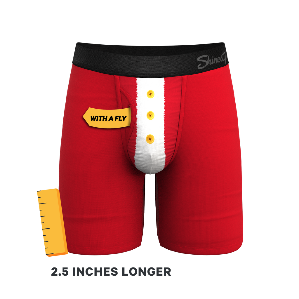 The St. Knickers | Santa Belt Ball Hammock® Boxer - Long Leg - Shinesty