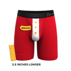 The St. Knickers | Santa Belt Ball Hammock® Boxer - Long Leg - Shinesty