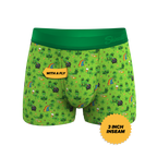 The 3 Leafs To The Wind | St Patricks Day Clovers Ball Hammock® Pouch Trunks Underwear - Shinesty