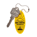 The Big Dock Marina | Yellow Nautical Floatie Keychain - Shinesty