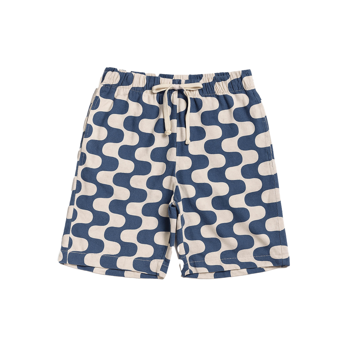 The Iced Latte | Retro Squiggle Men’s Pajama Shorts - Shinesty