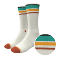 The Stellar | Retro Stripe Heel Hammock™ Crew Socks - Shinesty