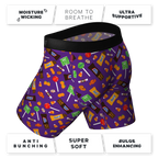 The Red & Black Lumberjack | Buffalo Check Ball Hammock® Boxer - Long Leg - Shinesty