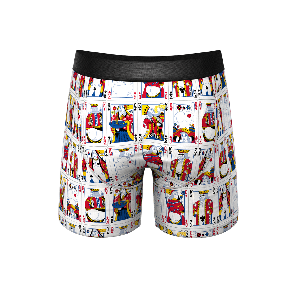 The Strip Poker | Playing Cards Ball Hammock® Pouch Underwear With Fly - Shinesty