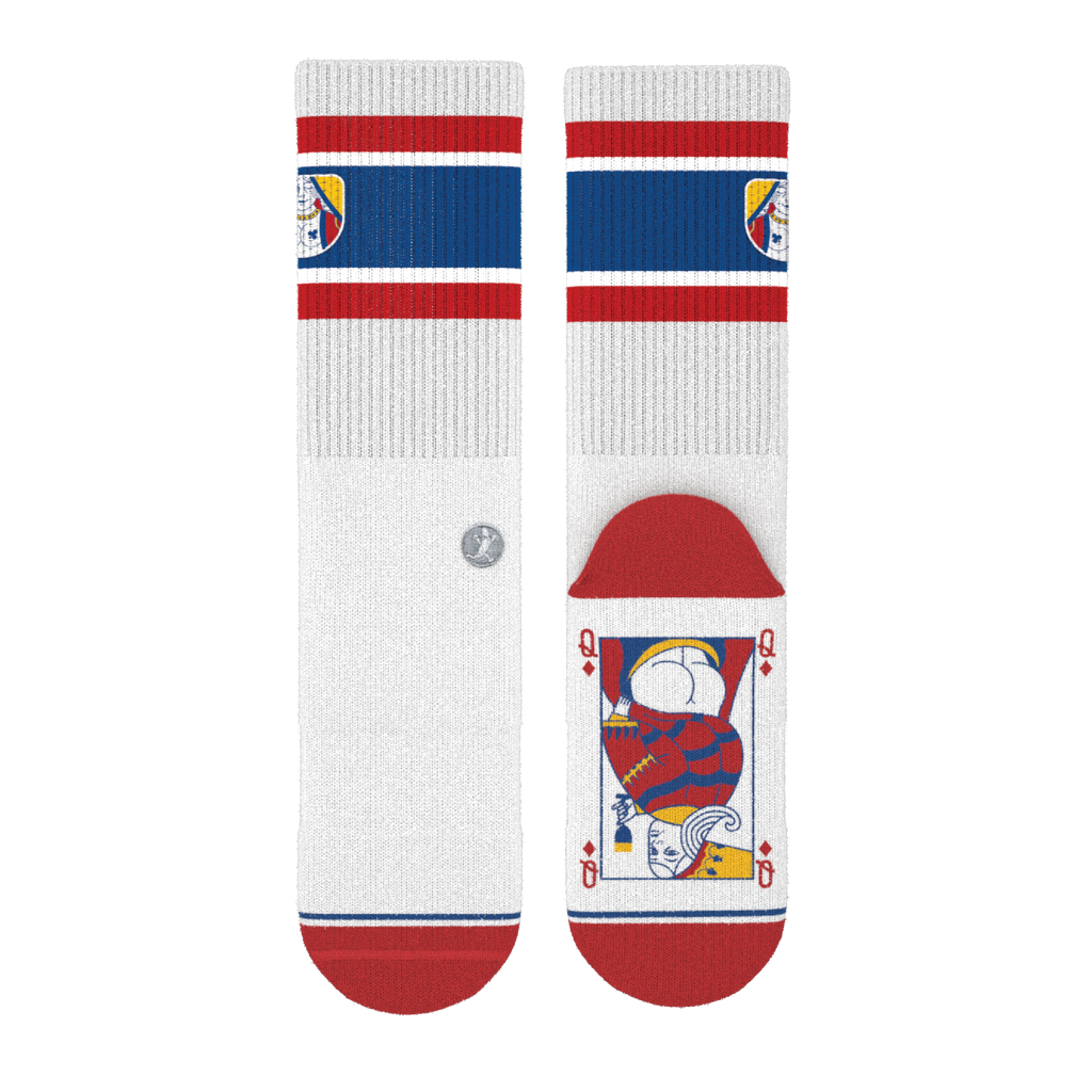 The Strip Poker | Playing Card Heel Hammock™ Crew Socks - Shinesty