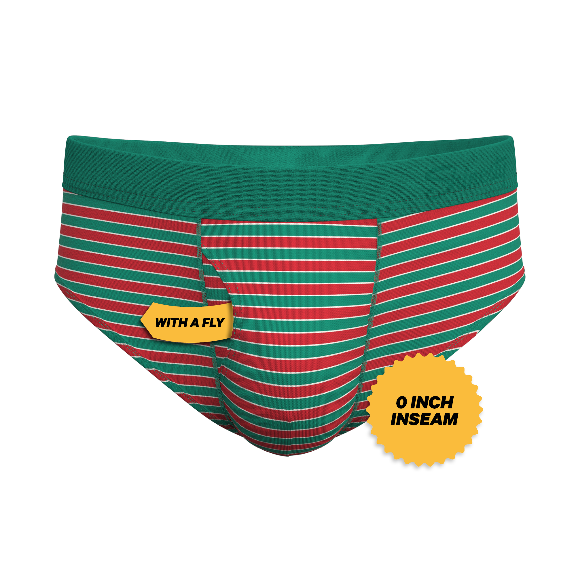 The Stripe Club | Christmas Striped Ball Hammock® Pouch Underwear Briefs - Shinesty
