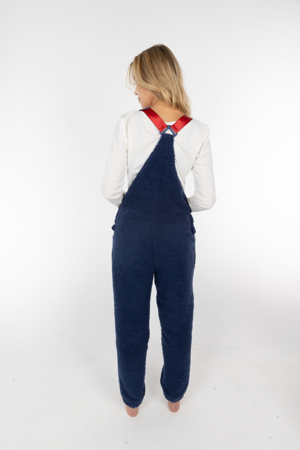The Counting Sheep | Navy Sherpa Pajamaralls® - Shinesty