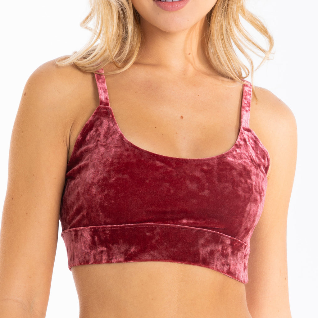 The Serenade | Red Velvet Bra - Shinesty