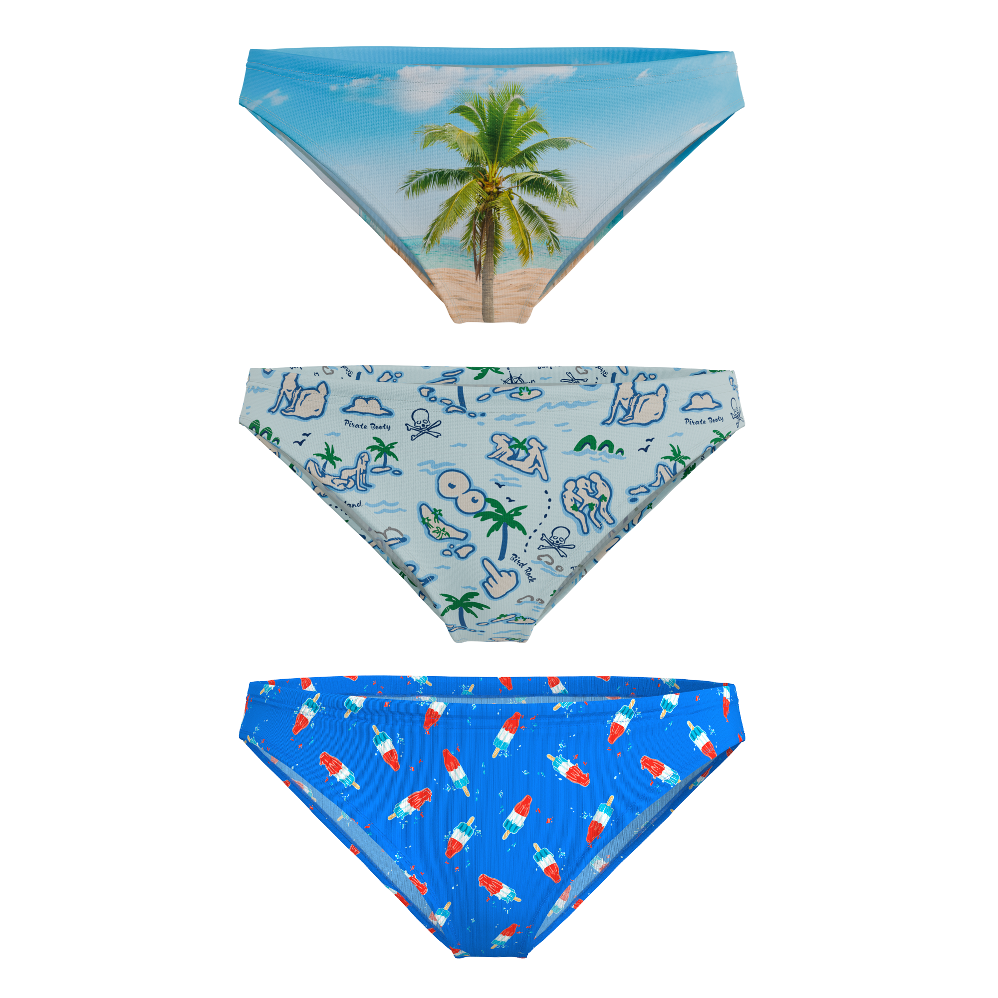 The Women Summer Essentials | Bikini Underwear 3 Pack - Shinesty