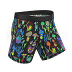 The Super Shroom | Neon Mushrooms Ball Hammock® Pouch Underwear - Shinesty