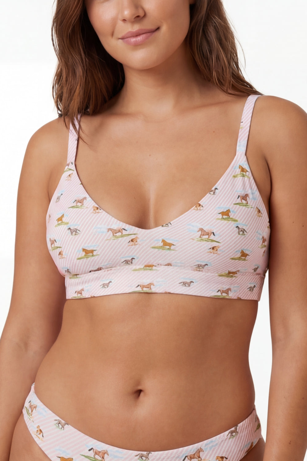 The Supreme Steed | Derby Horses Boob Hammock™ Plunge Bralette - Shinesty