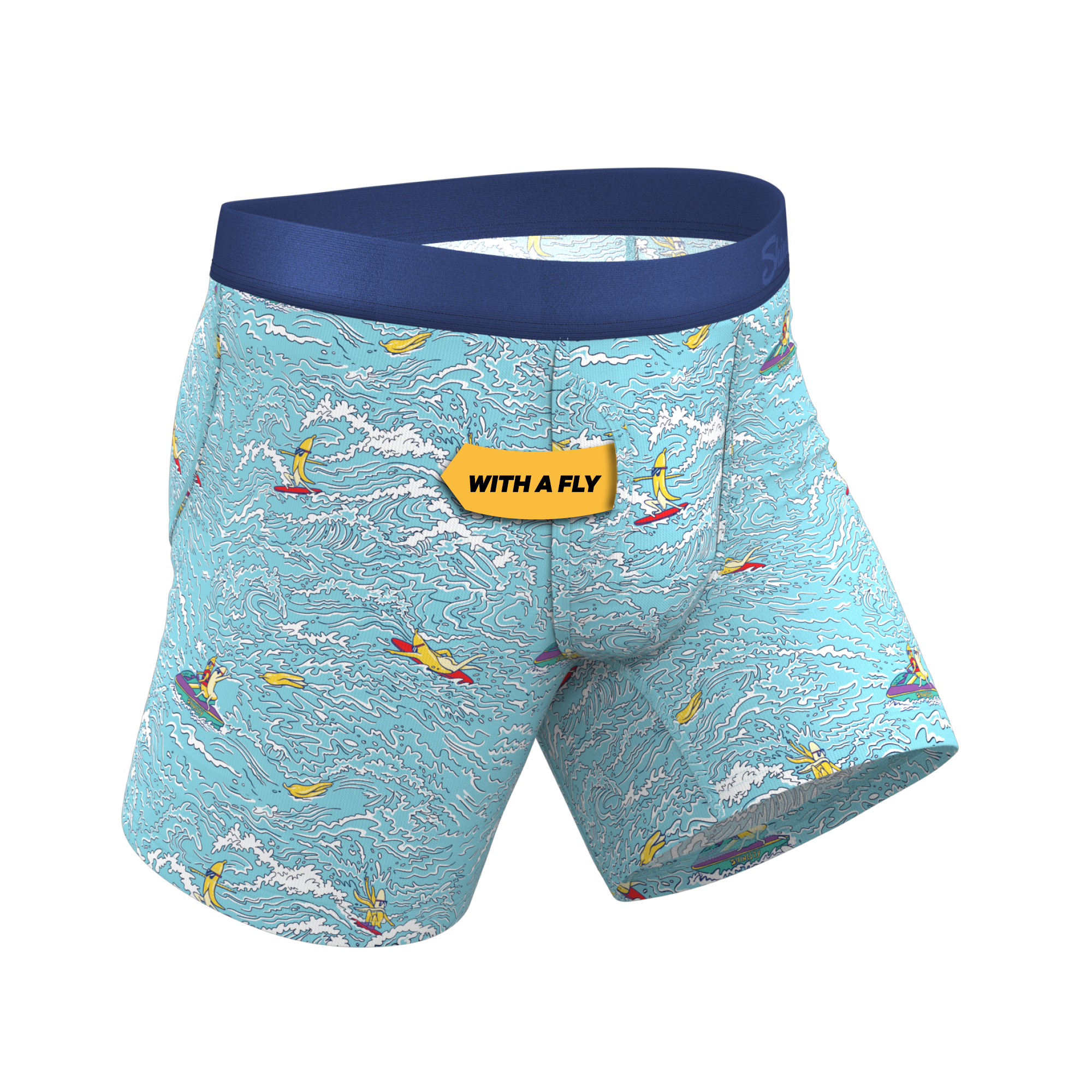 The Surfin' Turf | Shinesty Surfer Ball Hammock® Pouch Underwear With Fly - Shinesty