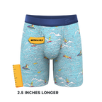 The Surfin' Turf | Shinesty Surfer Ball Hammock® Boxer - Long Leg - Shinesty