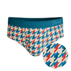 The Swanky | Retro Houndstooth Ball Hammock® Pouch Underwear Briefs - Shinesty