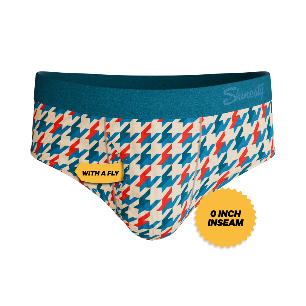 The Swanky | Retro Houndstooth Ball Hammock® Pouch Underwear Briefs - Shinesty